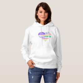 Sudadera Choir of the Earth Word Cloud Colour