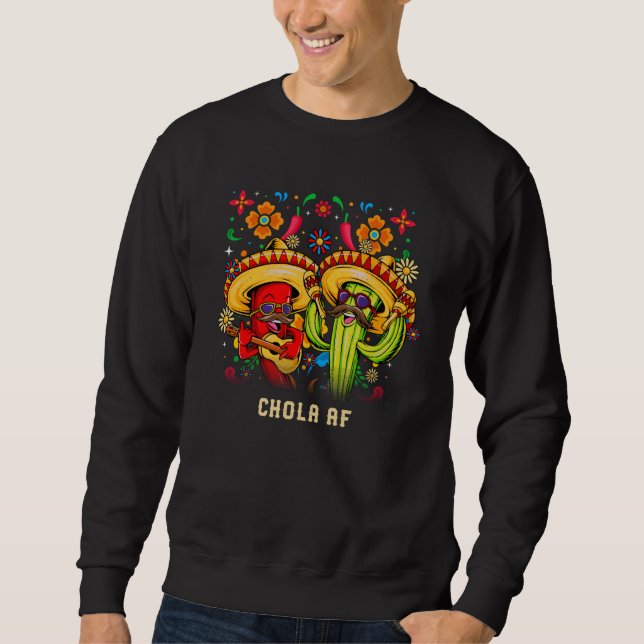 Sudadera Chola AF Patriotic Latina Patriotism Mexican Ameri (Anverso)
