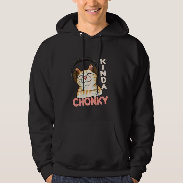 Sudadera Chonk Cat Meme Mamá Gato Papá Gracioso Sobrepeso C (Anverso)