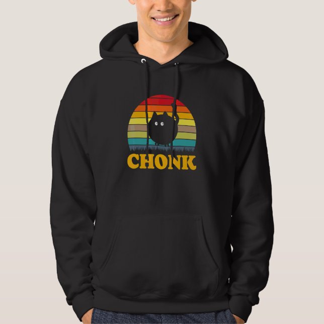 Sudadera Chonk Cat Scale Meme Retro Chonk (Anverso)