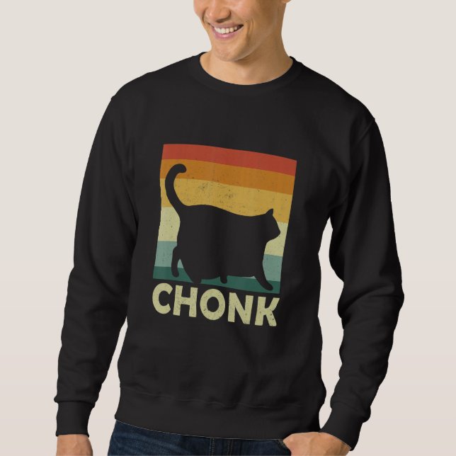 Sudadera Chonky Cat Meme Cat Owner Chonk Cat (Anverso)