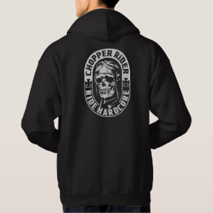 Sudadera Chopper Skull Rider Motocicleta Ride Hardcore Capu