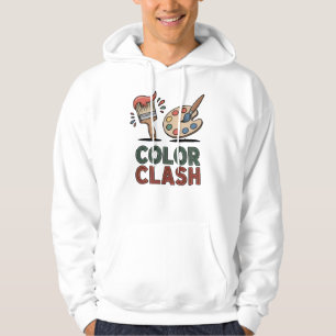 Sudadera Choque de Color – Paleta de Pintor y Pincel Atrevi