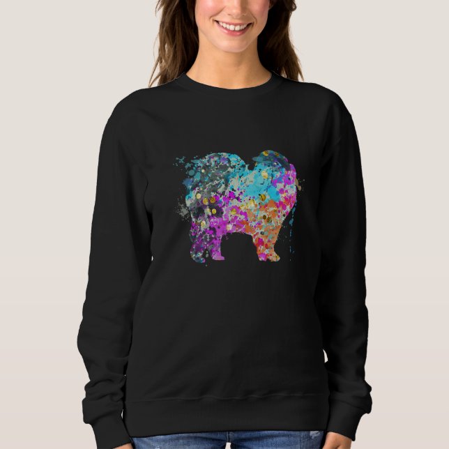 Sudadera Chow Chow Coloridos Perros Chow Chows (Anverso)