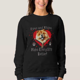 Sudadera Chow Chow Paws and Kiss hacen todo mejor