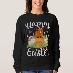 Sudadera Chow Chow Perro Semana Santa Huevos Caza Floral Ch