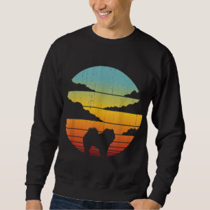 Sudadera Chow Chow Retro Vintage Amantes de Perro Sunset de