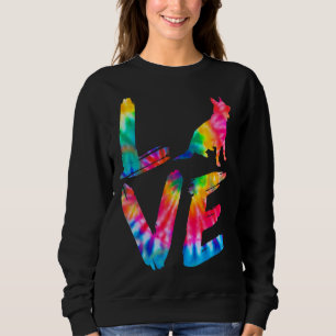 Sudadera Chow Shepherd Tie Dye Love Dog Mom