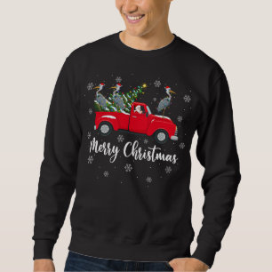 Sudadera Chris de Santa Riding Christmas Tree Truck Heron B