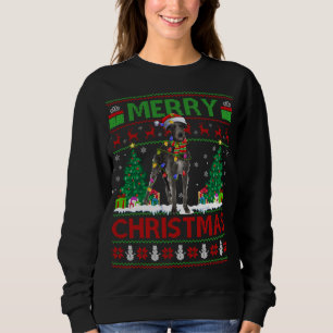 Sudadera Chris, el lobo irlandés feo que ilumina Santa Hat