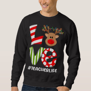 Sudadera Chris, profesor de amor, vida de reno, Santa Hat