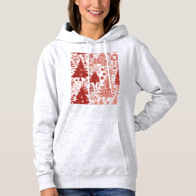 Sudadera Chrismas trees hoodie for women  (Anverso)