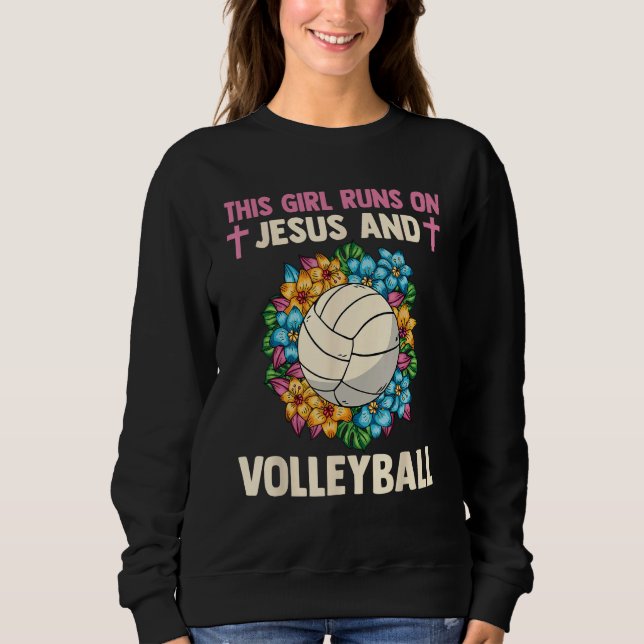 Sudadera Christian Athlete This Girl Runs On Jesus And Voll (Anverso)