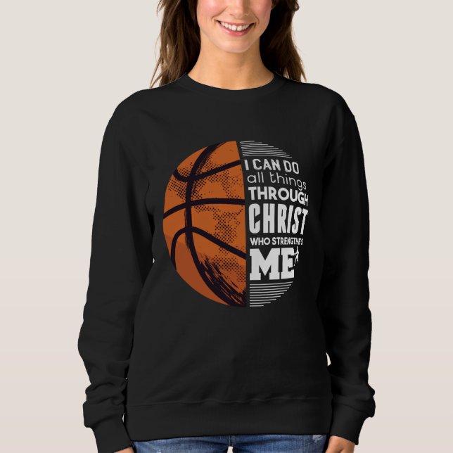 Sudadera Christian Basketball Christ (Anverso)