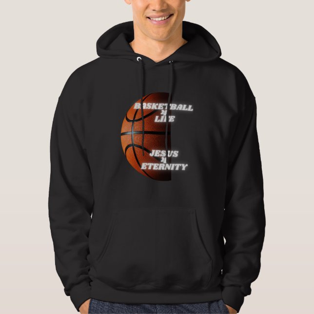 Sudadera Christian Basketball Kids Athlete Religious Jesus  (Anverso)