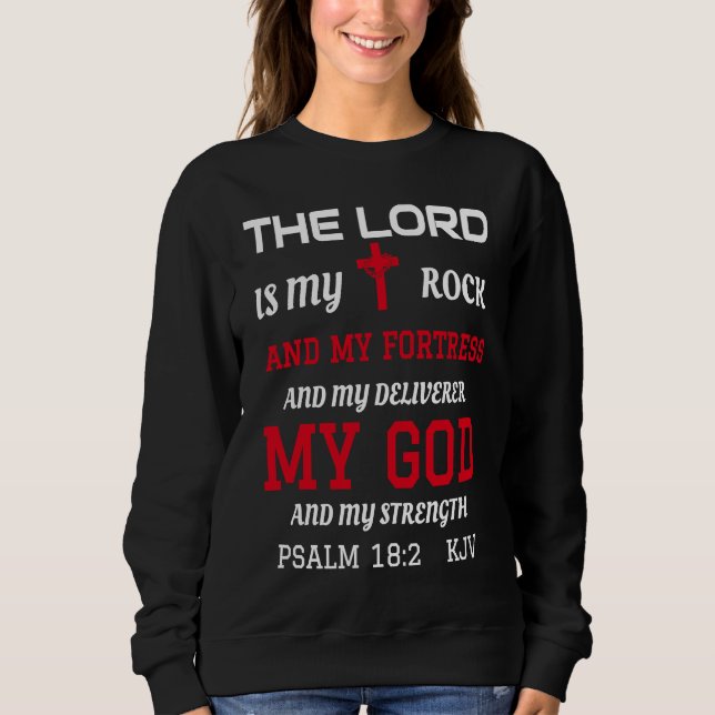 Sudadera Christian Bible Scripture Verse Psalm 182 (Anverso)