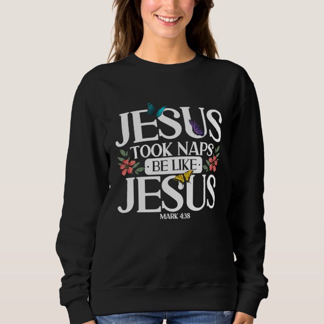 Sudadera Christian Bible Verse Mark 438 Flower Butterfly (Anverso)