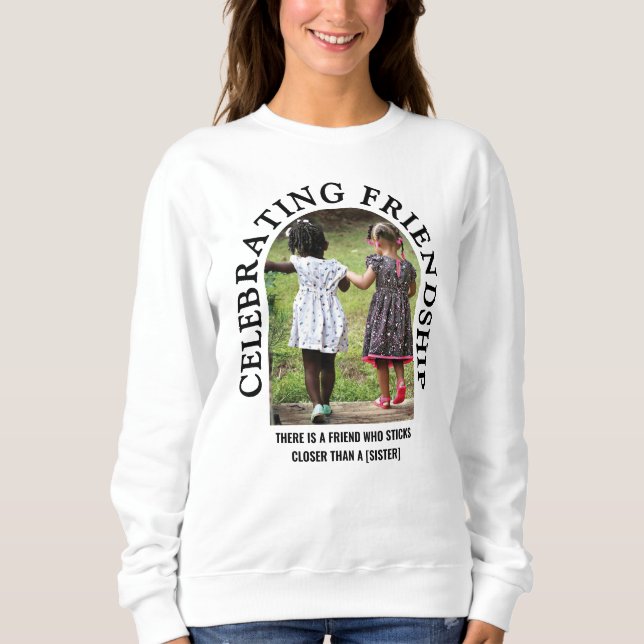Sudadera Christian CELEBRANDO AMISTAD Amigos Bestis (Anverso)