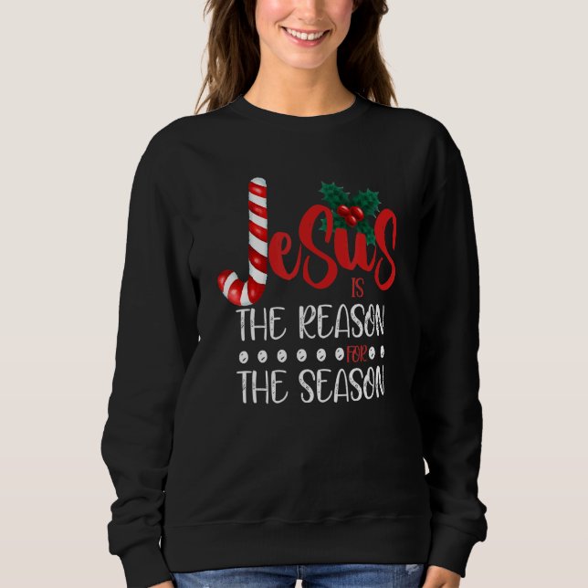Sudadera Christian Christmas Jesus is the Reason for the Se (Anverso)