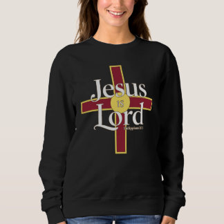Sudadera Christian Cross Tee, Jesus Is Lord Scripture