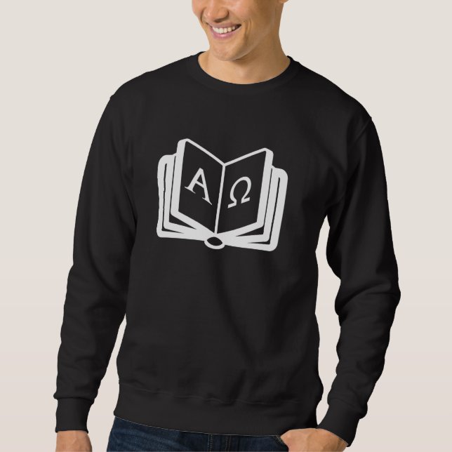 Sudadera Christian Design Featuring Alpha and Omega Bible C (Anverso)