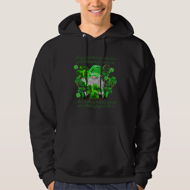 Sudadera Christian Gnome St Patricks Day Irish Blessing Lep (Anverso)
