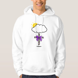 Sudadera Christian Inspired cross under the clouds