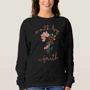 Sudadera Christian Jesus Religioso Floral Walk By Fait