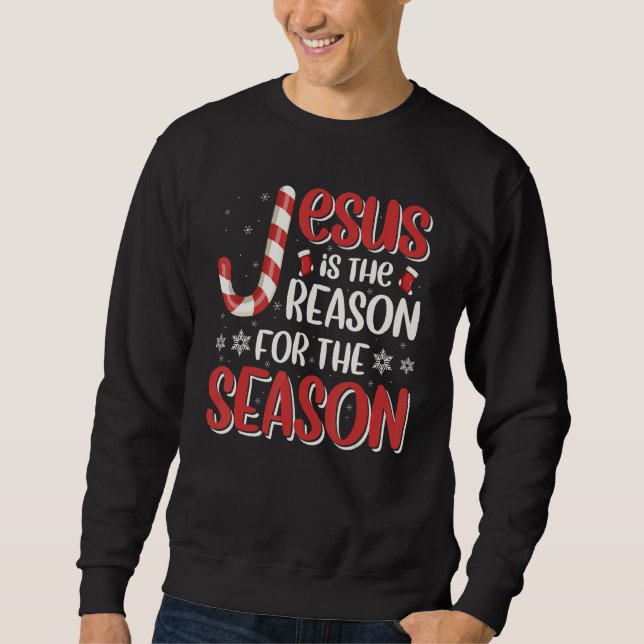 Sudadera Christian Jesus The Reason Christmas Stocking Stuf (Anverso)