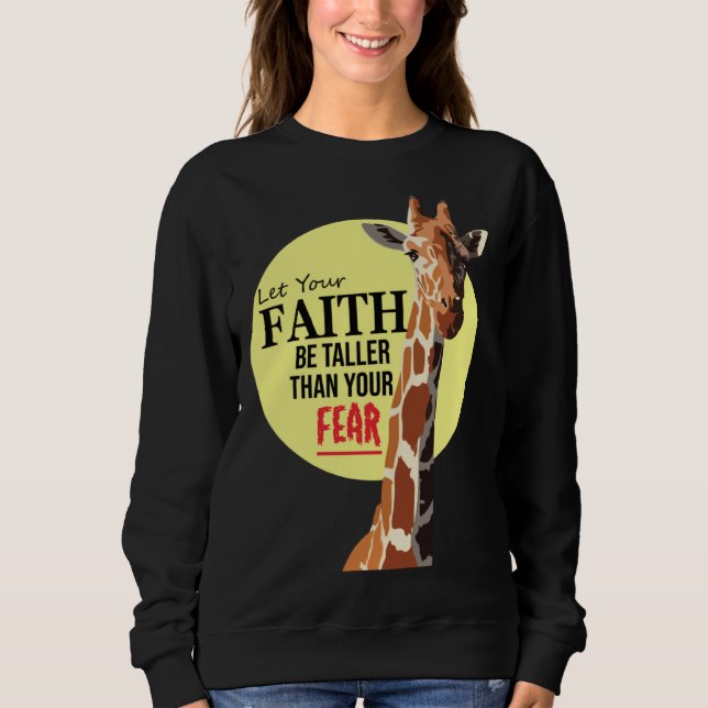 Sudadera Christian Let your faith be bigger than yours (Anverso)