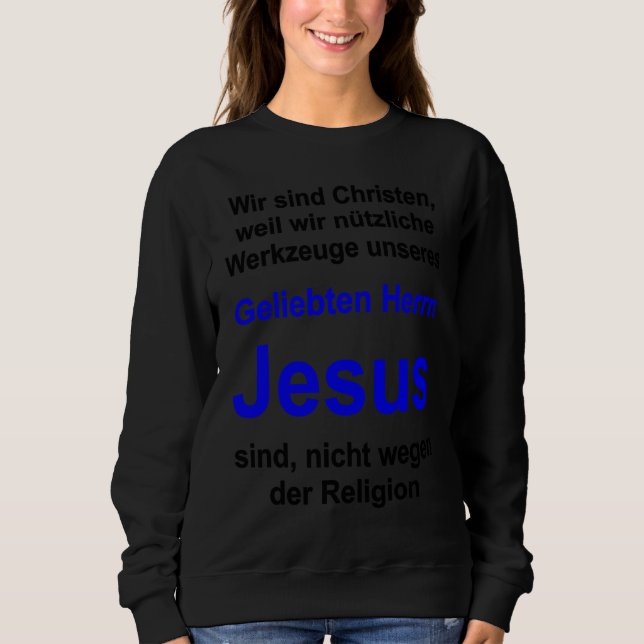 Sudadera Christian lifestyle Multilingual Series German ver (Anverso)
