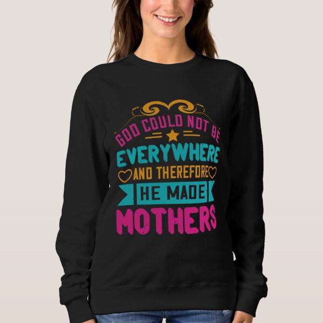 Sudadera Christian Mom God Made Mothers Proud Mama s Day Re (Anverso)