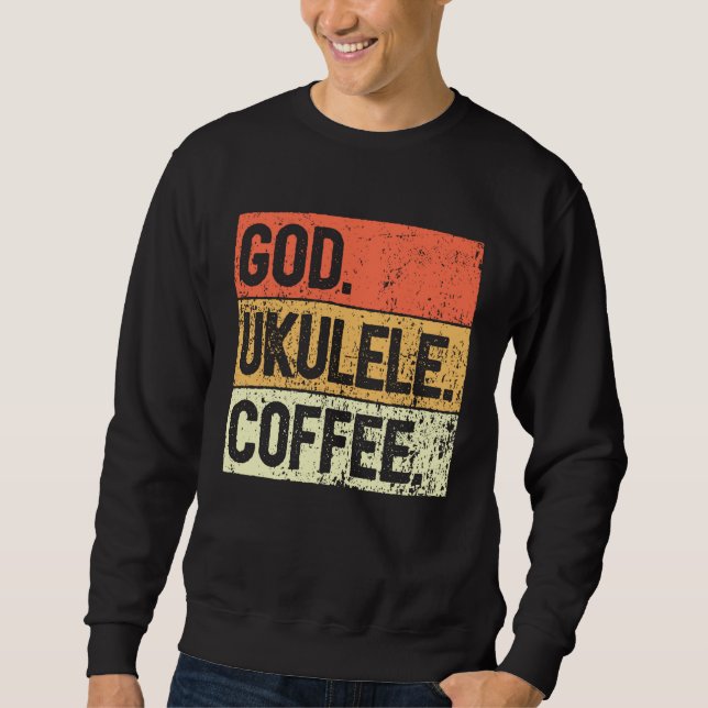 Sudadera Christian Ukulele Player Worship Ukulele Church Uk (Anverso)