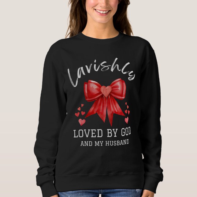 Sudadera Christian Valentine LAVISHLY LOVLY Coquette Bow (Anverso)