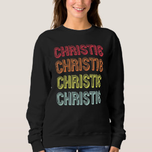 Sudadera Christie Surname Retro Vintage Reunion