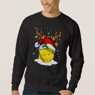 Sudadera Christm, amante de los renos y de los softball de