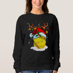 Sudadera Christm, amante de los renos y de los softball de 