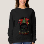Sudadera Christma, profesora favorita de mujer en Santa<br><div class="desc">Navidades acompañantes de profesora favoritas de Santa María desordenan</div>