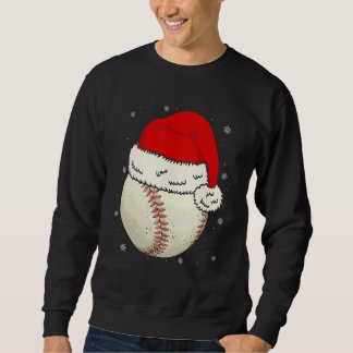 Sudadera Christmas Baseball Ball Santa Hat Xmas Boys Catche