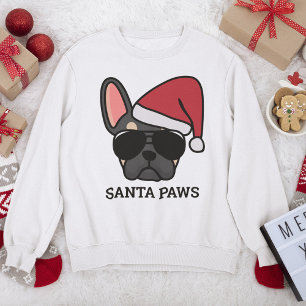 Sudadera Christmas Black Tan French Bulldog Sweatshirt