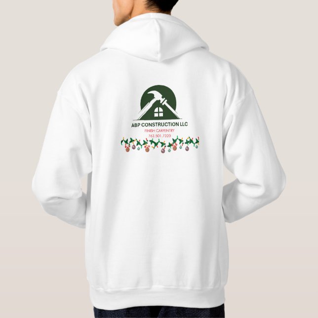 Sudadera Christmas Business ABP Construction  (Reverso)