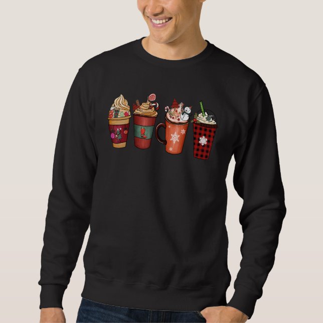 Sudadera Christmas Coffee Latte Spice Matching Family Pjs P (Anverso)