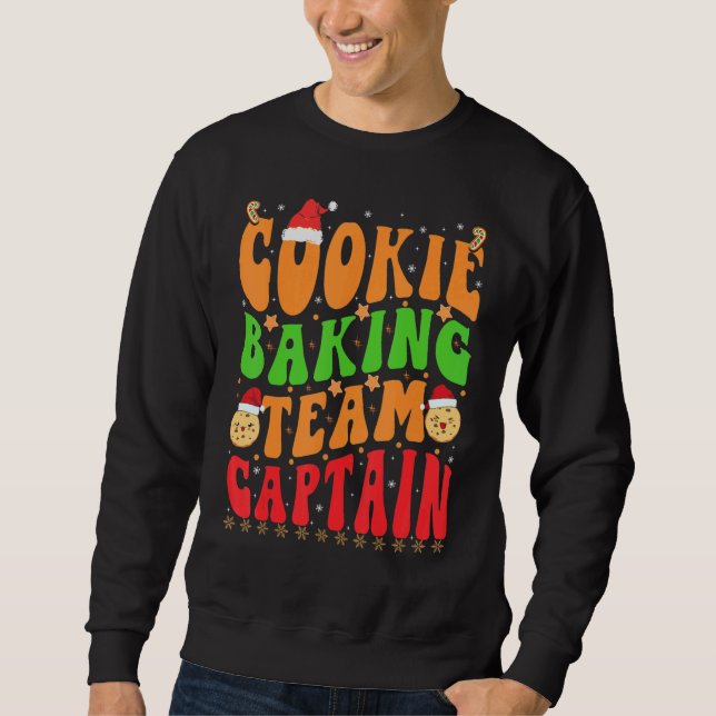 Sudadera Christmas Cookie Baking Team Captain Gingerbread X (Anverso)