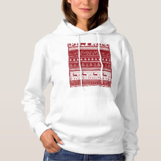 Sudadera Christmas deer ,trees and snow hoodie for women 