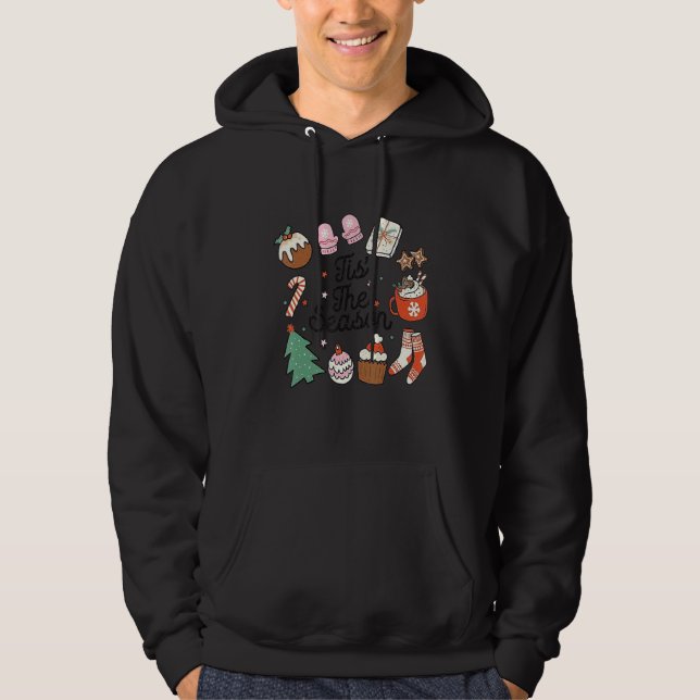 Sudadera Christmas Doodles Tis' The Season Retro Holiday Co (Anverso)