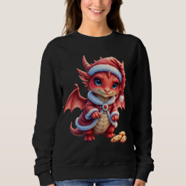 Sudadera Christmas dragon, too cute to arrest, 