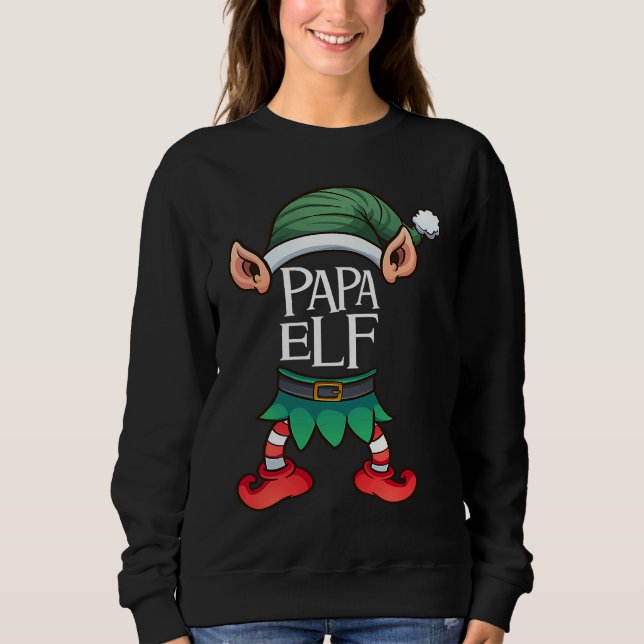 Sudadera Christmas elf dad elf father Christmas dad dad dad (Anverso)