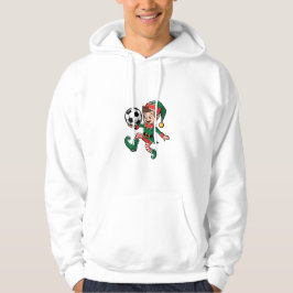 Sudadera Christmas Elf Playing Soccer