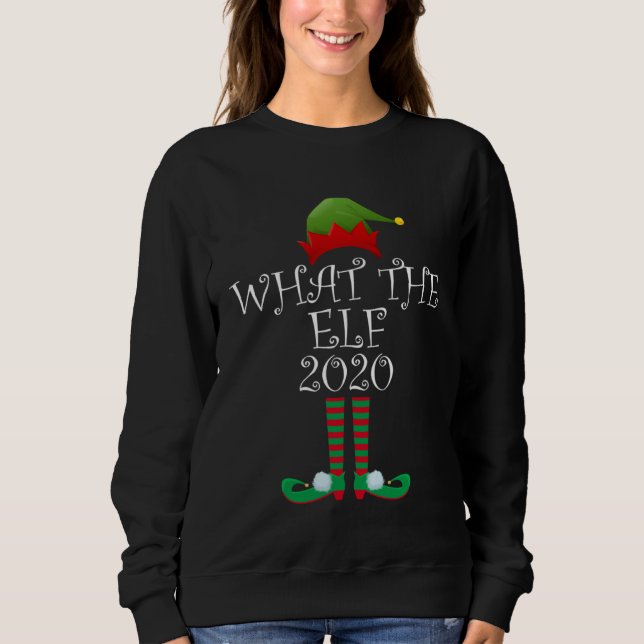 Sudadera Christmas Elf What the Elf 2020 (Anverso)