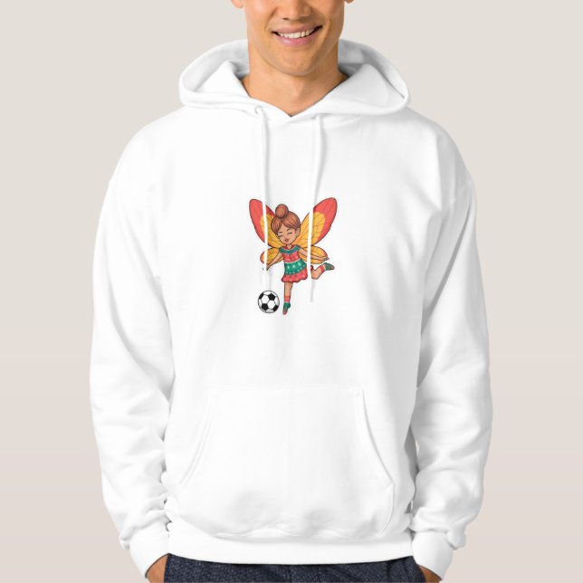 Sudadera Christmas Fairy Playing Soccer (Anverso)